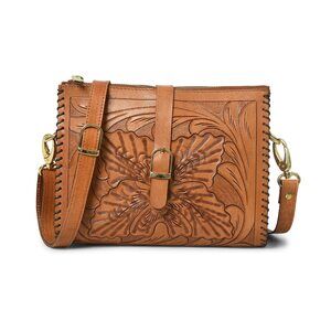 7143 Western Leather Crossbody Bags Sling Bag Satchel Bag Hand-tooled